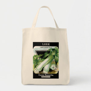 Bolsa Tote Rótulo de Pacote de Semente de Leek