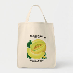 Bolsa Tote Rótulo do Pacote de Sementes Muskmelon (Honey Dew