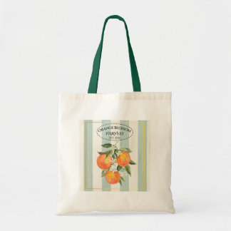 Bolsa Tote Rótulo Flor de Laranjeira - Cítrico Mediterrâneo