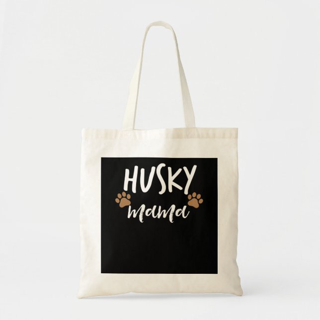 Bolsa Tote Rouco Mama | Presente-mãe de cão-mãe siberiano Hus (Frente)