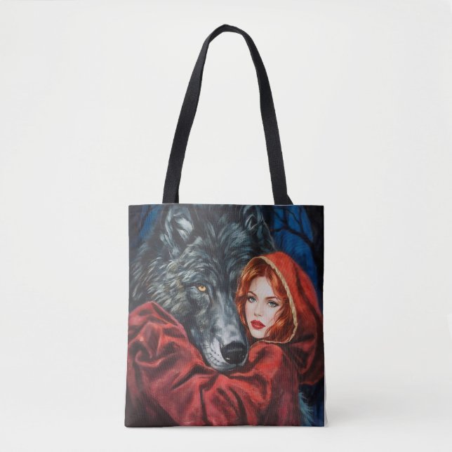 Bolsa Tote Rouge et Gris : Une Connexion Inattendue (Frente)