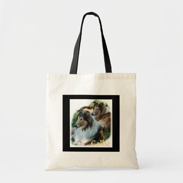 Bolsa Tote Rough Collie Art Gifts (Frente)