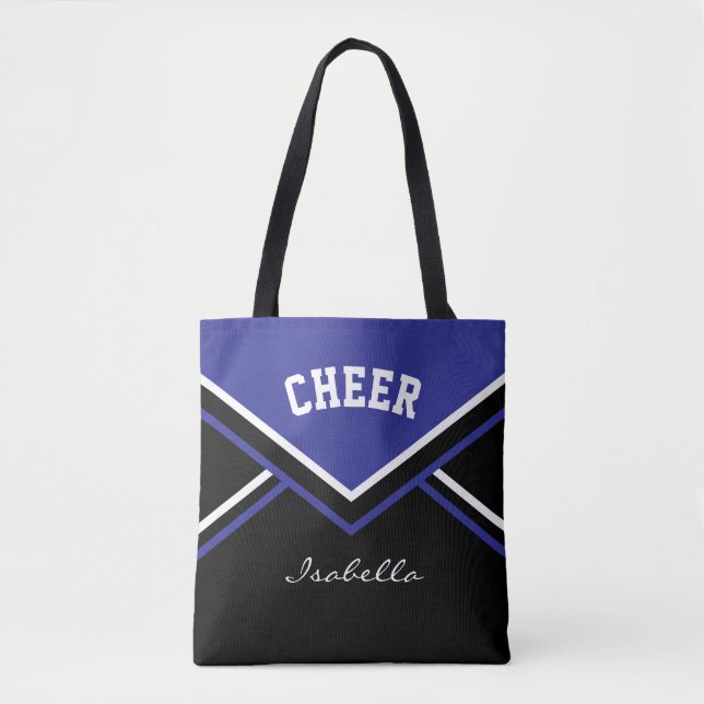 Bolsa Tote Roupa Cheerleader Azul Mais Escuro (Frente)