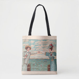 Bolsa Tote Roupa de Casamento no Oceano de Amor na Praia Vito