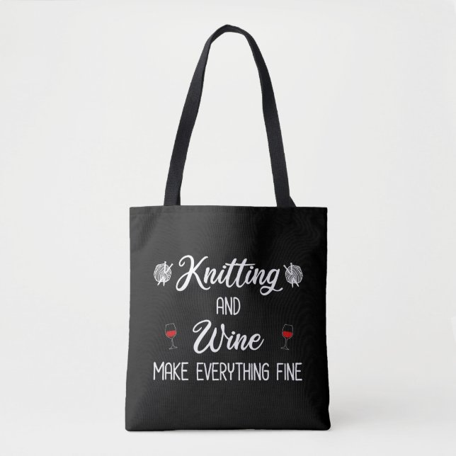 Bolsa Tote Roupa e vinho Tornam tudo bem (Frente)