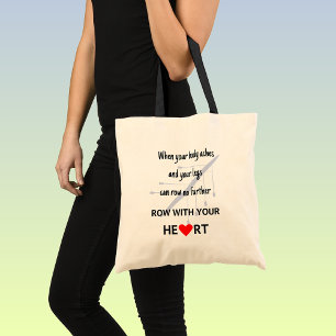 Bolsa Tote Row with your heart motivational