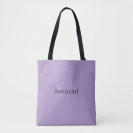 Bolsa tote roxa Just a Girl