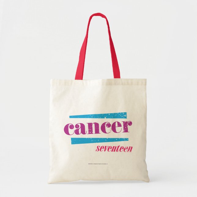 Bolsa Tote Roxo do cancer (Frente)