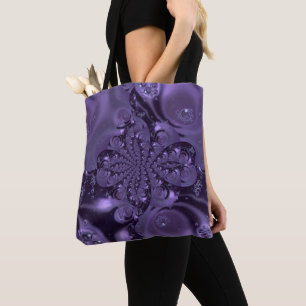 Bolsa Tote Roxo Líquido Roxo Elegante