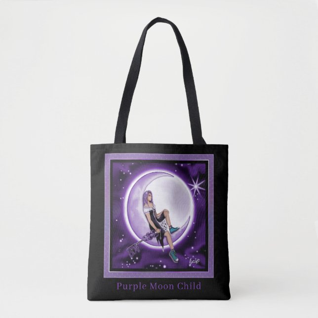 Bolsa Tote Roxo Moon Child (Frente)