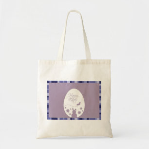 Bolsa Tote Roxo Pastel moderno do ovo de felz pascoa