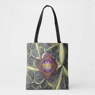 Bolsa Tote Roxo Real e Dourado da MIMI