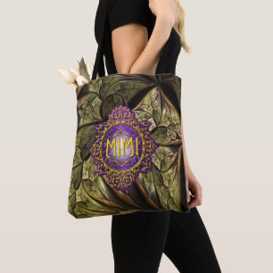 Bolsa Tote Roxo Real e Dourado do MIMI
