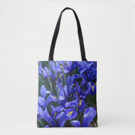 Bolsa Tote Roxo Reticulado Irrita Floral