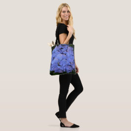 Bolsa Tote Roxo Roxo Hidrangea macrofilla