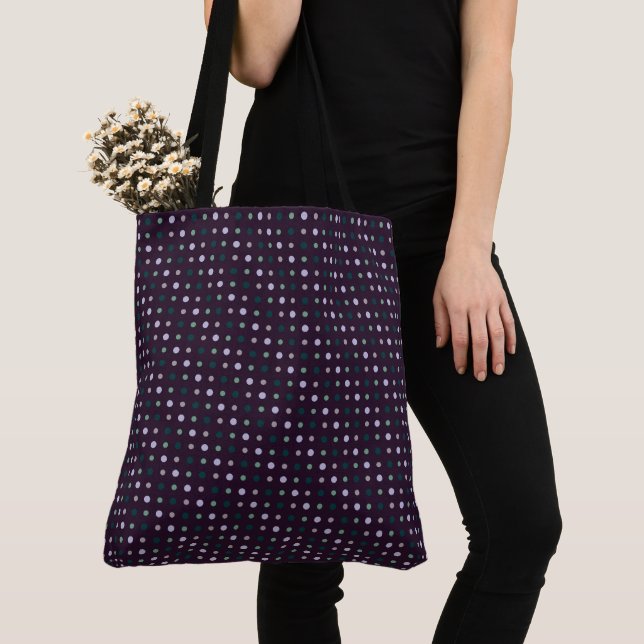 Bolsa Tote Roxo, Teal e verde (Close Up)