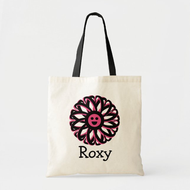 Bolsa Tote Roxy Happy Flower Personalized Tote Bag (Frente)