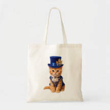 Bolsa Tote Royal Blue Rose Kitten