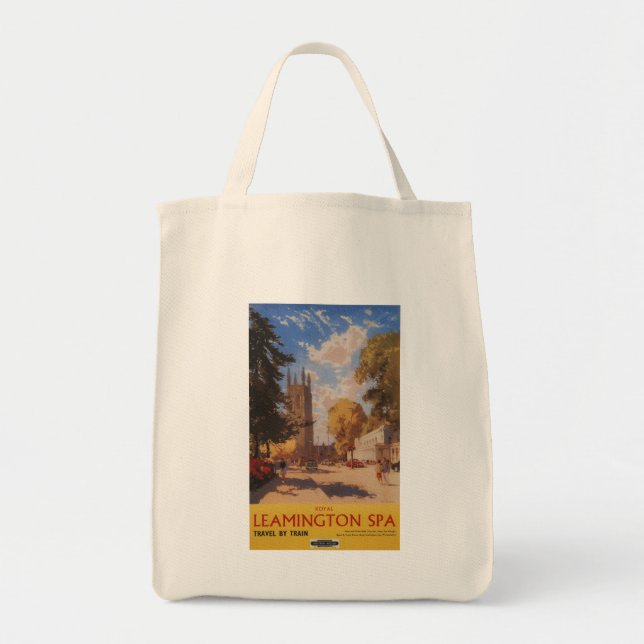 Bolsa Tote Royal Spa, Street View British Railways Poster (Frente)