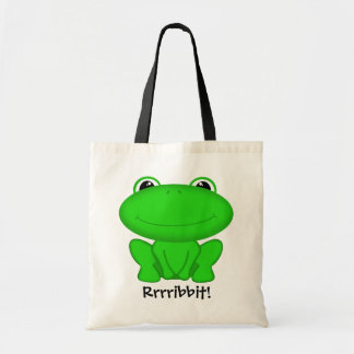 Bolsa Tote Rrrribbit! Froggie verde