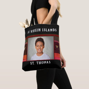 Bolsa Tote RUA de Bandeiras das Ilhas Virgens dos EUA. Thomas