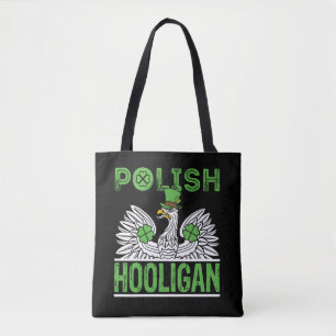 Bolsa Tote Rua de Hooligan polonês. Dia de Patrick