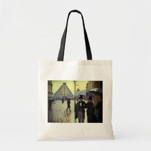 Bolsa Tote Rua de Paris Dia Chuvoso por Gustave Caillebotte