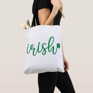 Bolsa Tote Rua de Shamrock irlandês. Dia de Patrick