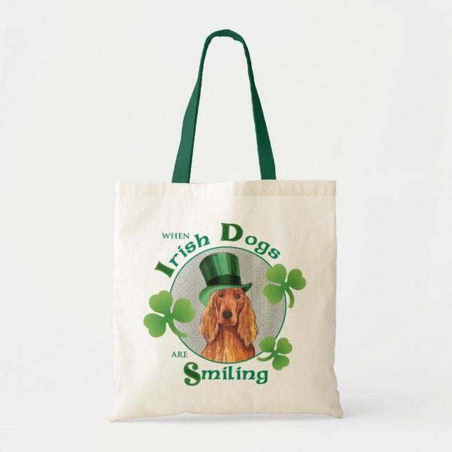 Bolsa Tote Rua, dia de Patrick, na Irlanda Setter (Frente)