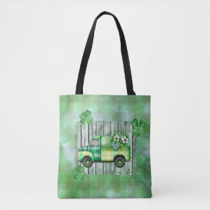 Bolsa Tote Rua do dia de Patrick, Vintage Truck