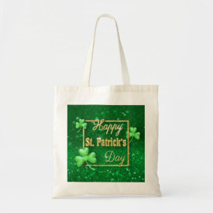 Bolsa Tote Rua, Dourado Shamrock do Dia de Patrick
