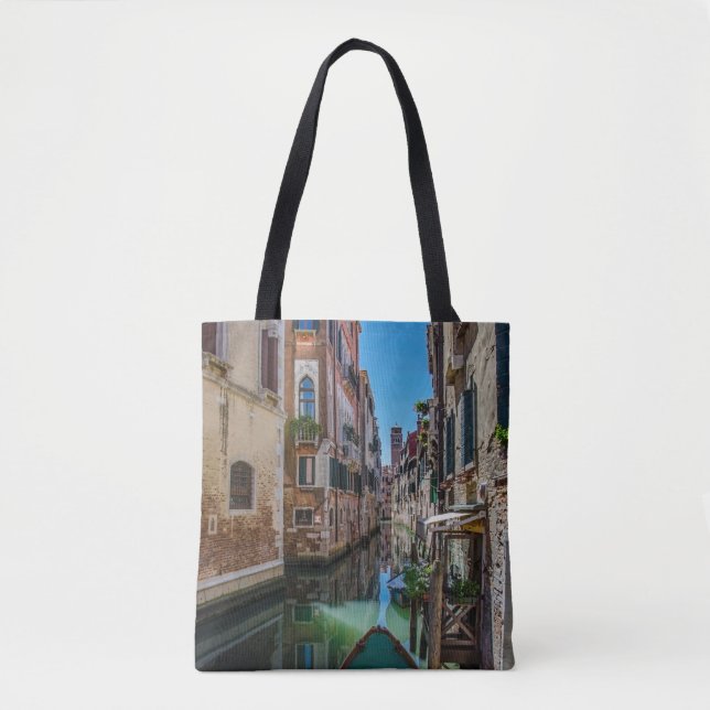 Bolsa Tote Rua estreita com canal em Veneza (Frente)