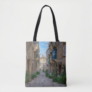 Bolsa Tote Rua estreita de pedra em Malta