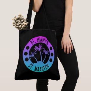 Bolsa Tote Rua. Gradiente Azul Maarten Sint Martin