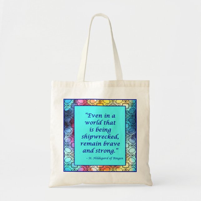 Bolsa Tote Rua Hildegard do Bingen Quote Tote Bag (Frente)