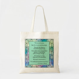 Bolsa Tote Rua Hildegard do Bingen Quote Tote Bag