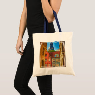 Bolsa Tote Rua na Cidade Antiga Estônia