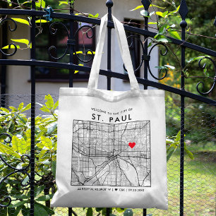 Bolsa Tote Rua. Paul Love Locator Boas-vindas ao Casamento