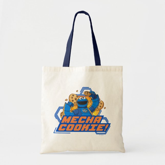 Bolsa Tote Rua Sésamo | Cookie Monster Mecha Cookie! (Frente)