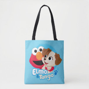 Bolsa Tote Rua Sésamo Crachá Elmo & Tango