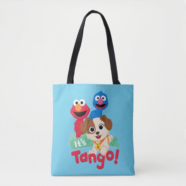 Bolsa Tote Rua Sésamo | É Tango com Elmo & Grover (Frente)