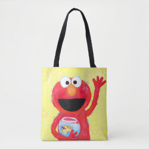 Bolsa Tote Rua Sésamo Elmo com Peixes Goldfish