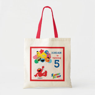 Bolsa Tote Rua Sésamo Elmo e Pals - Balões de Aniversário