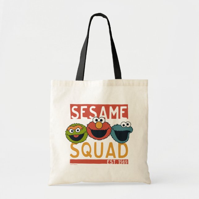 Bolsa Tote Rua Sésamo - Esquadrão Sésamo (Frente)