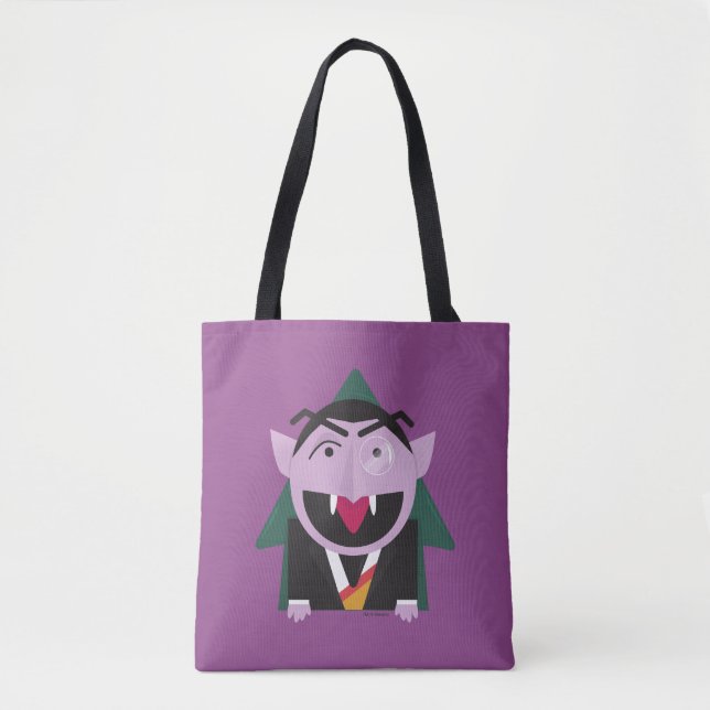 Bolsa Tote Rua Sésamo | Ilustração Contagem von Count (Frente)