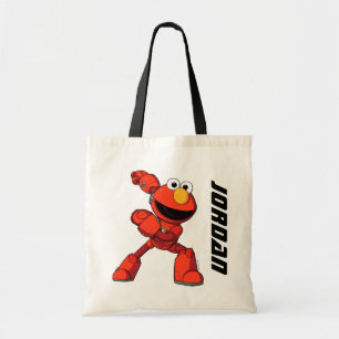 Bolsa Tote Rua Sésamo Mecha Construtor Elmo Adicionar Seu N