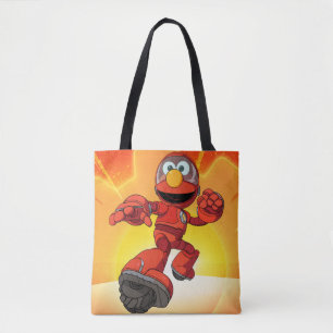 Bolsa Tote Rua Sésamo Mecha Construtor Elmo Em Ação