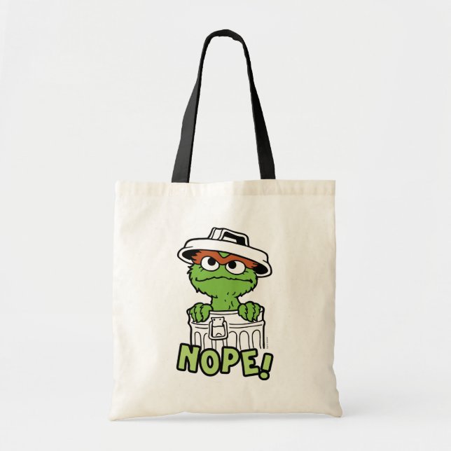 Bolsa Tote Rua Sésamo | Oscar, o Grouch Nope! (Frente)