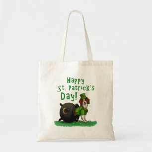 Bolsa Tote Rua Sortuda, cachorro do Dia do Patrick