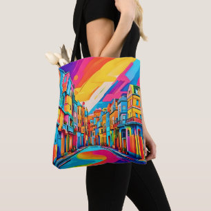 Bolsa Tote Ruas Coloridas Vibes